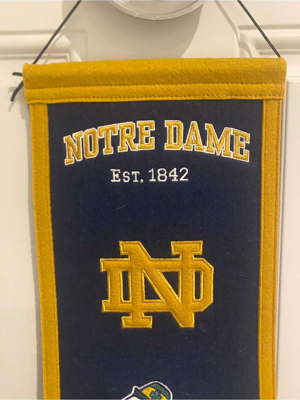 Notre Dame Fighting’ Irish Pennant - Winning Streak 30x8” - Picture 2 of 10